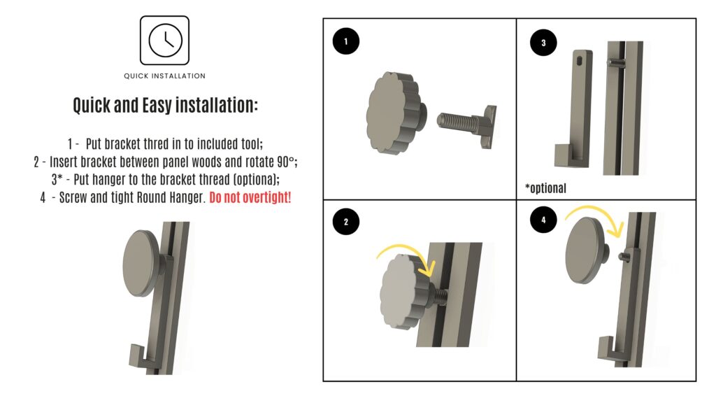 Round Hanger With L-Shape Hook for Acoustic Panels Title - Installation manual